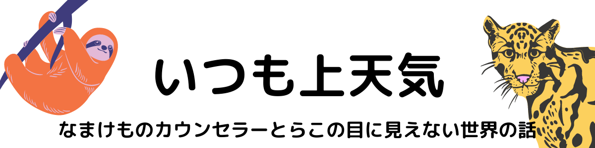 いつも上天気 なまけものカウンセラーとらこの目に見えない世界の話